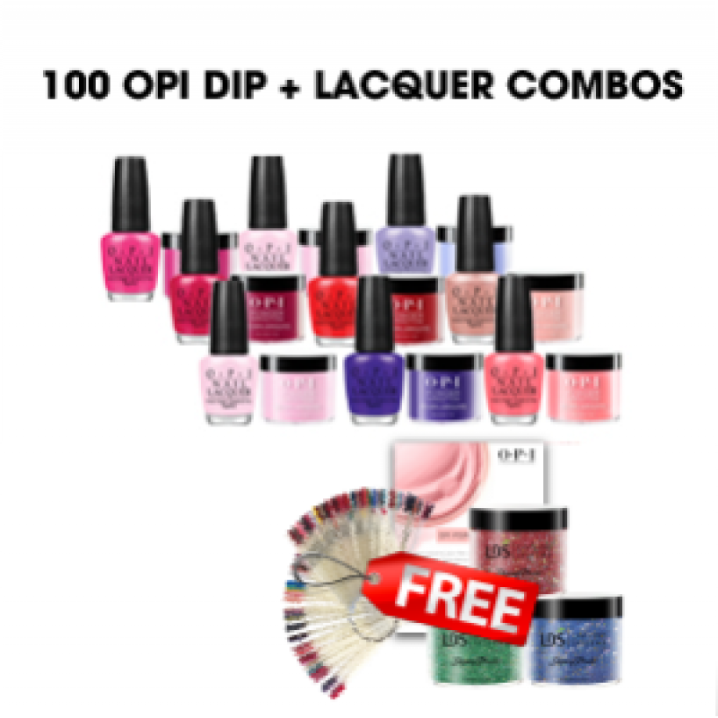 100 OPI Colors Powder + Lacquer Combo